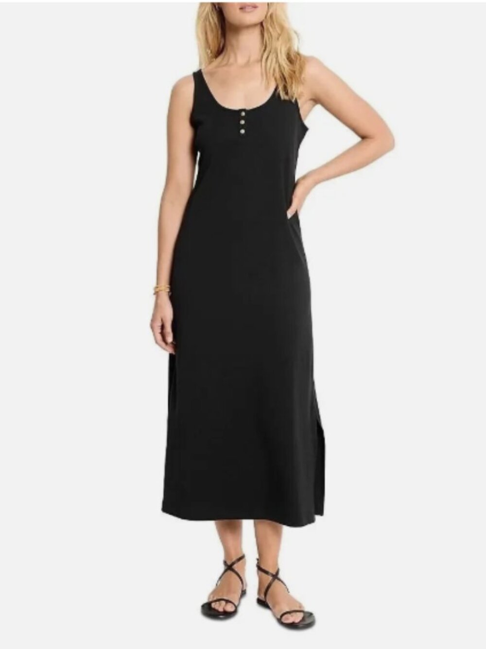 NZT by Nic+ Zoe Button Tank Dress Size Small -MSRP $128